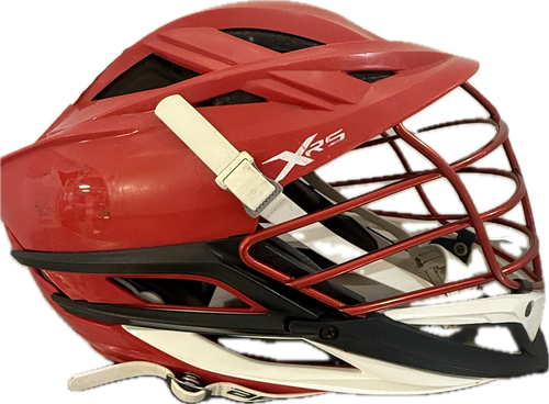 Vist Large View of Product Image Which is Used Cascade XRS Lacrosse Helmet Red One Size