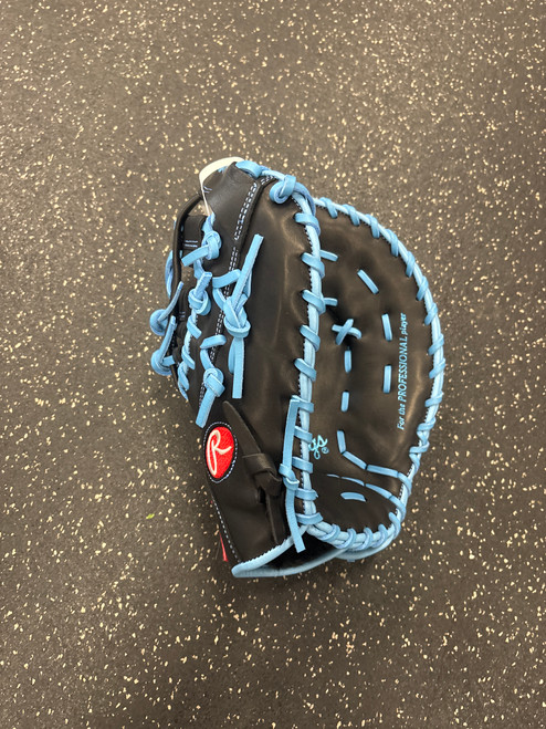 Vist Large View of Product Image Which is Used Rawlings R9 R9DCT-10BCB 1B MITT NWOT BB/SB First Base RH Throw Black 13"