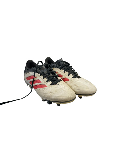 Vist Large View of Product Image Which is Used Adidas Soccer Cleats White Senior 6.5