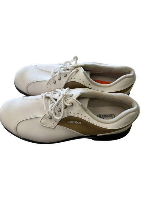 Vist Large View of Product Image Which is Used Foot Joy Mens Golf Shoes White Senior 9.5