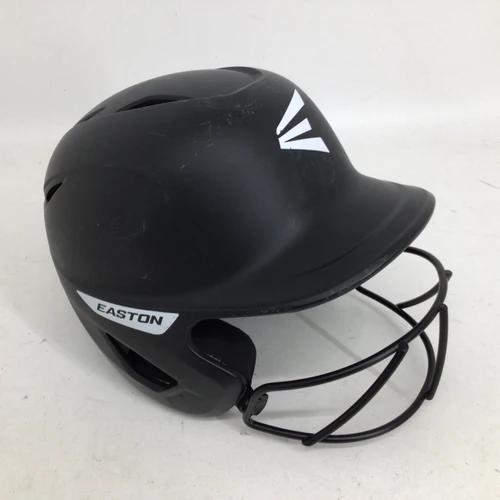 Vist Large View of Product Image Which is Used Easton GHOST 6 5/8- 7 1/4 MATTE SB HELMET Batting Helmet w/Mask Black One Size