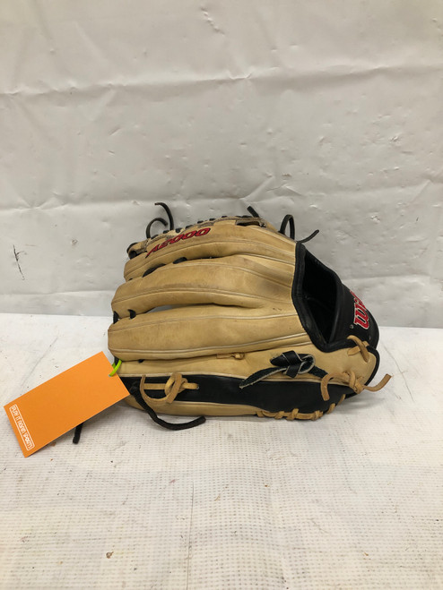 Vist Large View of Product Image Which is Used Wilson A2000 D33 BB/SB Glove RH Throw Black 11 3/4"