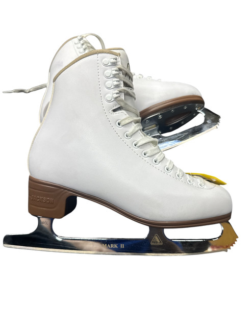 Vist Large View of Product Image Which is Used Jackson EXCEL WomensFigure Skate White Senior 8