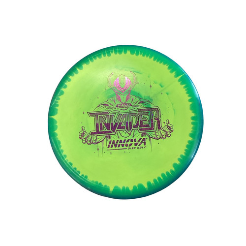 Vist Large View of Product Image Which is Used Innova INVADER Disc Golf Putter Green