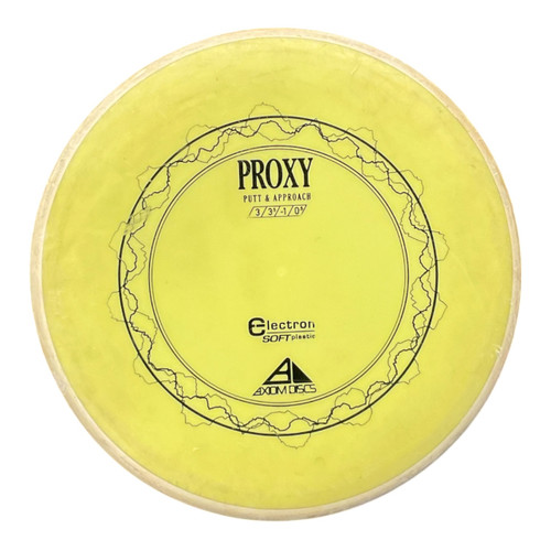 Vist Large View of Product Image Which is Used Axiom AXIOM PROXY PUTT APPROACH 3 3.5 -1 0.5 Disc Golf Putter Yellow