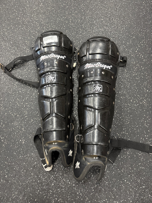 Vist Large View of Product Image Which is Used MacGregor B67 SHINS Umpire Leg Guards