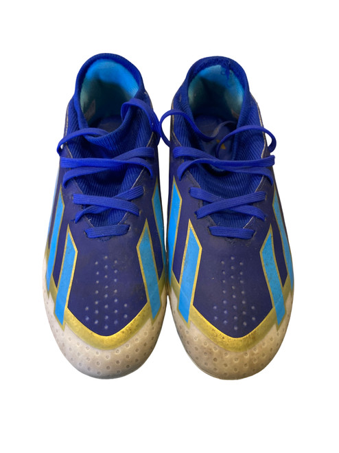 Vist Large View of Product Image Which is Used Adidas Soccer Cleats Navy Blue Junior 02