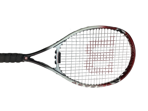 Vist Large View of Product Image Which is Used Wilson IMPACT Adult Tennis Racquet Grey Unknown