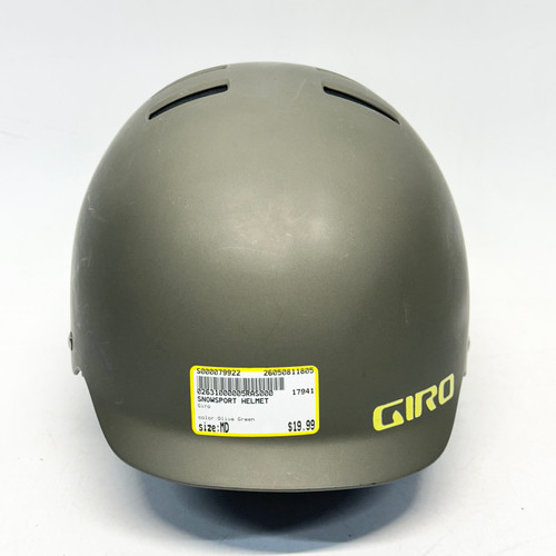 Vist Large View of Product Image Which is Used Giro Snowsport Helmet Youth Olive Green MD