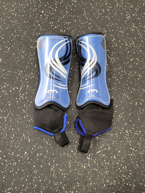 Vist Large View of Product Image Which is Used Soccer Shin Guards Adult Royal Blue XS