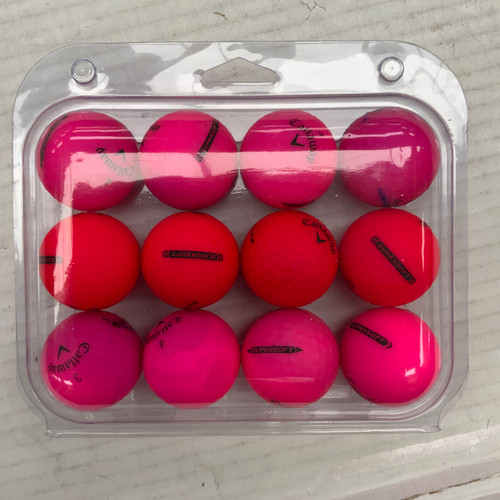 Vist Large View of Product Image Which is Used Callaway SUPERSOFT PINK/RED 12 Pack - Golf Balls