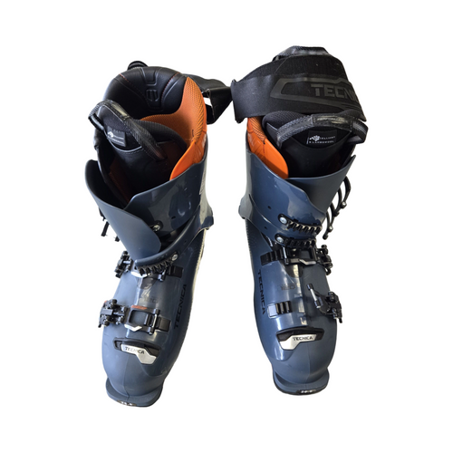 Vist Large View of Product Image Which is Used Tecnica MACH1 HV 120 SKI BOOTS 26.5 Mens DH Ski Boot Navy Blue 265 MP - M08.5 - W09.5