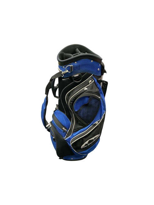 Vist Large View of Product Image Which is Used Sun Mountain ICON Mens Stand Bag Black And Royal Blue