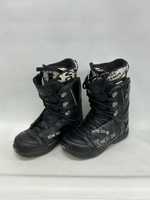 Vist Large View of Product Image Which is Used Rome LIBERTINE SDS Mens Snowboard Boots Black Senior 10.5