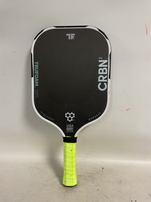 Vist Large View of Product Image Which is Used CRBN2 TRUFOAM GENESIS Pickleball Racquet Black