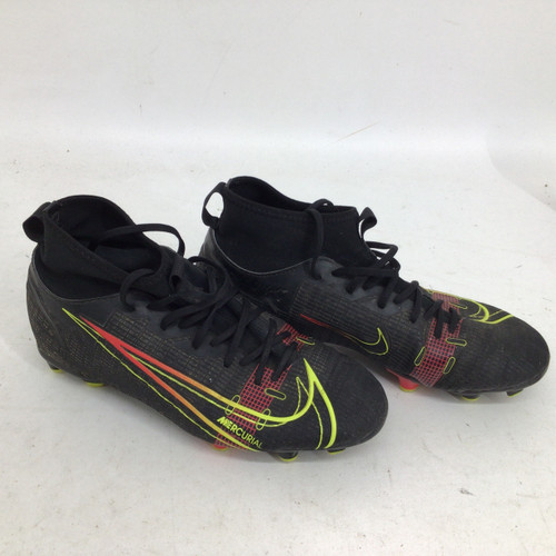 Vist Large View of Product Image Which is Used Nike MERCURIAL SUPERFLY 8 JR 4.5 SOCCER CLEAT Soccer Cleats Black Junior 04.5