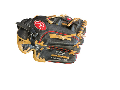 Vist Large View of Product Image Which is Used Rawlings HIGHLIGHT SERIES BB/SB Glove T-ball Black 10 1/2"