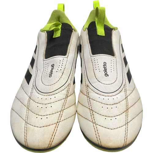 Vist Large View of Product Image Which is Used Adidas GOLETTO Soccer Cleats White Junior 04