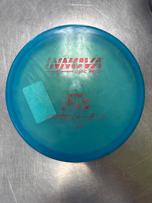 Vist Large View of Product Image Which is Used Innova CHAMPION TORO Disc Golf Mid Range Royal Blue