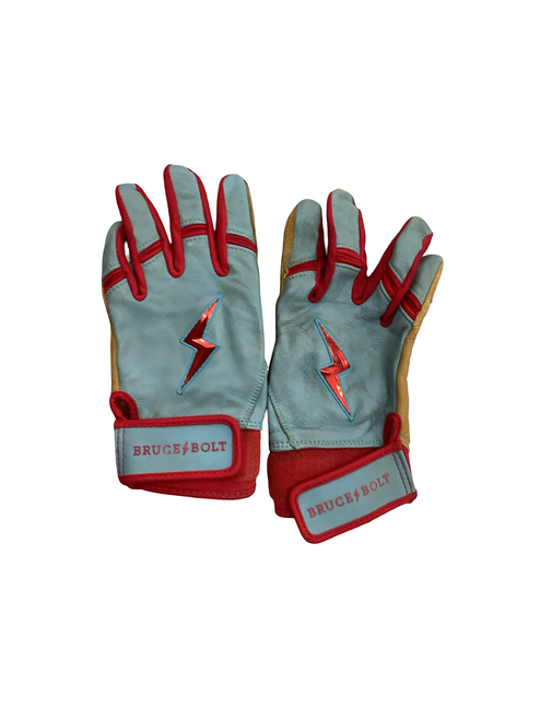 Vist Large View of Product Image Which is Used BB/SB Batting Gloves Carolina Blue SM