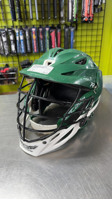 Vist Large View of Product Image Which is Used Cascade R Lacrosse Helmet Green One Size