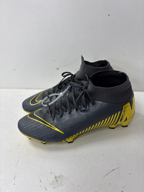Vist Large View of Product Image Which is Used Nike MERCURIAL FLYKNIT Soccer Cleats Grey Senior 10.5