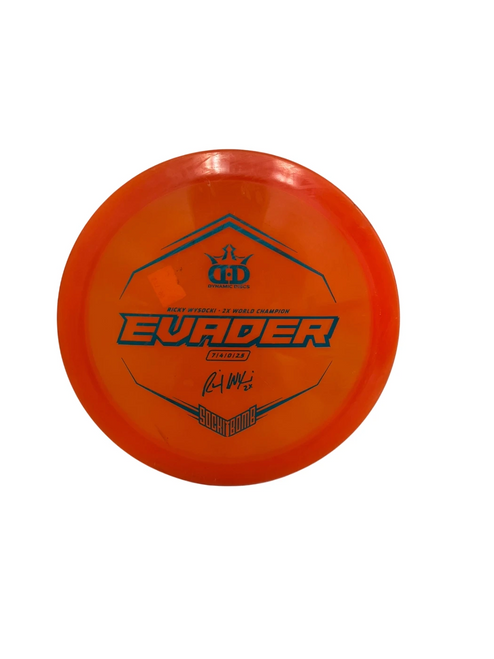 Vist Large View of Product Image Which is Used Dynamic Discs Sockibomb Evader 175g Disc Golf Driver Orange