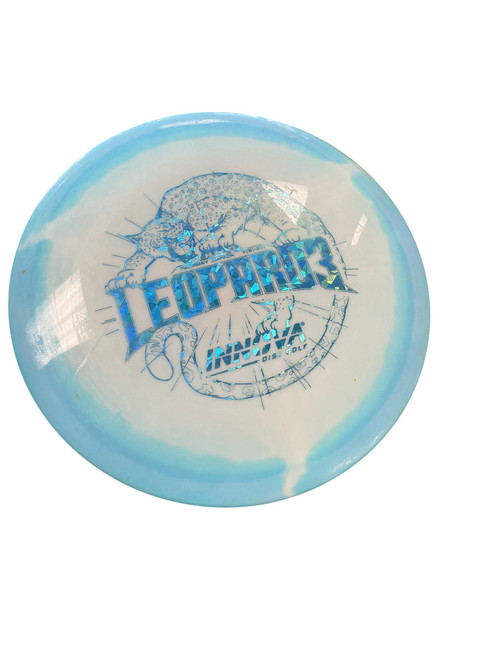 Vist Large View of Product Image Which is Used Innova LEOPARD3 Disc Golf Driver Royal Blue