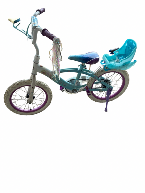 Vist Large View of Product Image Which is Used Huffy FROZEN Training Wheel Bike Girls Sky Blue 16"