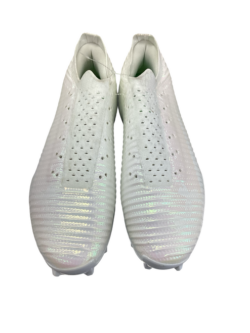 Vist Large View of Product Image Which is Used Under Armour Adult FB Cleats White Senior 10.5
