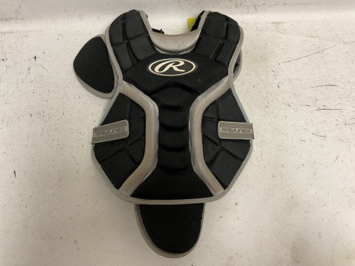 Vist Large View of Product Image Which is Used Rawlings ESBK15 Catchers Chest Protector Black Intermed