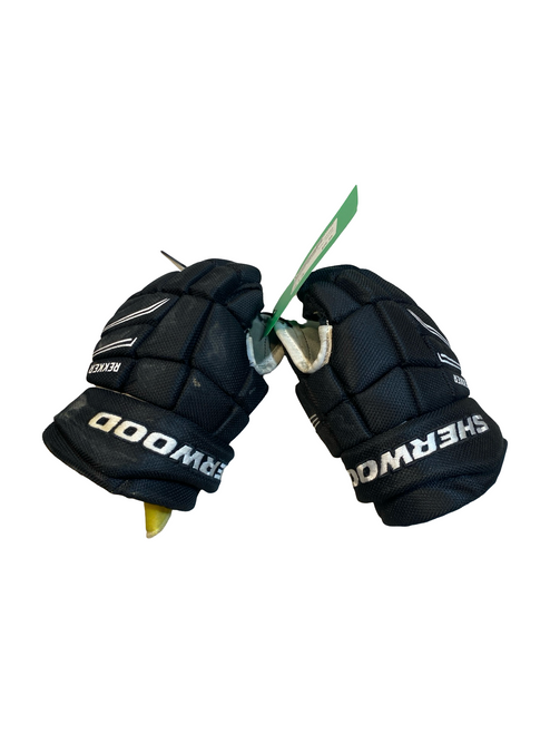 Vist Large View of Product Image Which is Used Sher-wood REKKER Youth Gloves Black 9"