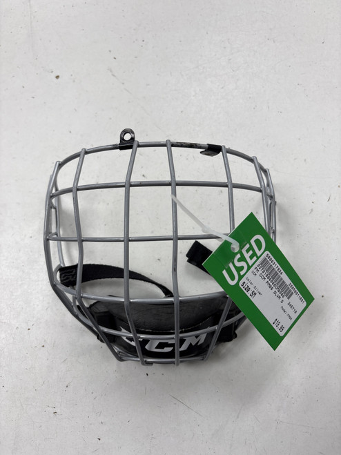 Vist Large View of Product Image Which is Used CCM FM06 Hockey Wire Mask Silver SM
