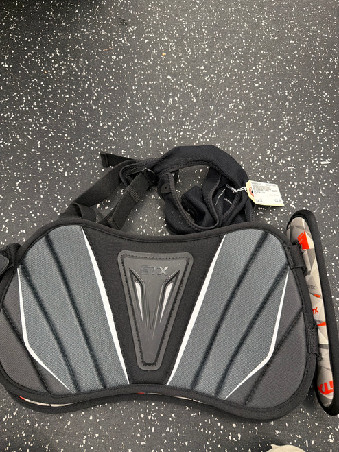 Vist Large View of Product Image Which is Used STX STALLIN Lacrosse Rib Pads None LG