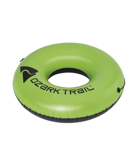 Vist Large View of Product Image Which is Used OZARK TRAIL RIVER TUBE One Person Tube Lime Green 42"