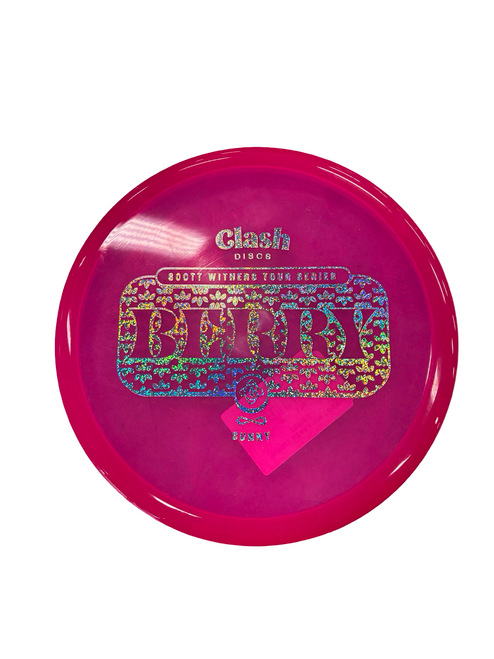 Vist Large View of Product Image Which is Used Clash Discs BERRY Disc Golf Mid Range Pink