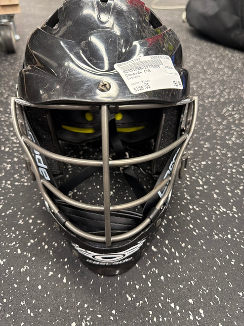 Vist Large View of Product Image Which is Used Cascade CSR Lacrosse Helmet Black One Size