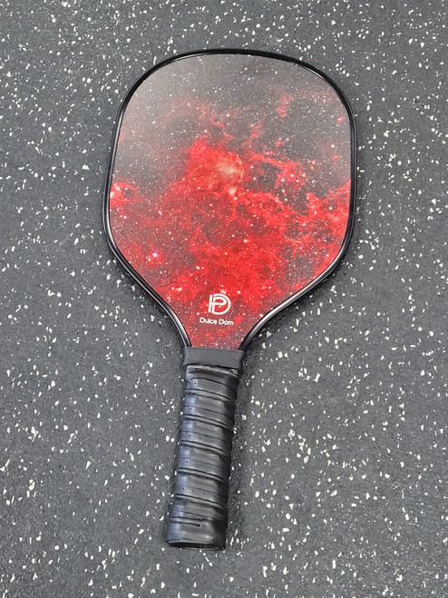 Vist Large View of Product Image Which is Used DULCE DOM Pickleball Racquet Royal red