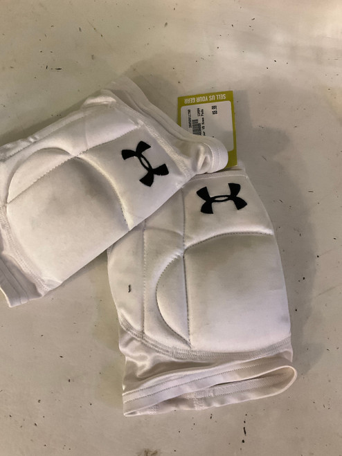 Vist Large View of Product Image Which is Used Under Armour VB Knee Pads White