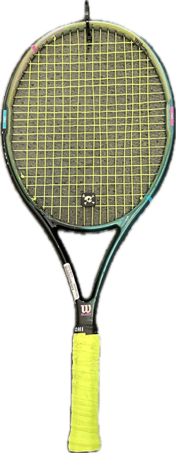 Vist Large View of Product Image Which is Used Wilson PRO STAFF 6.0 Adult Tennis Racquet Teal 4 5/8"