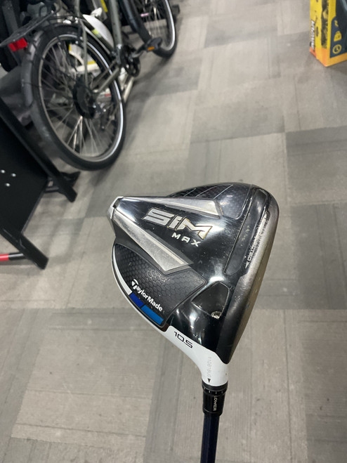 Vist Large View of Product Image Which is Used Taylormade SIM MAX Mens Driver RH 10.5 Degree