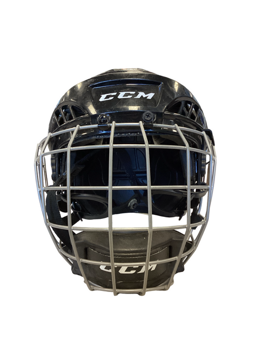 Vist Large View of Product Image Which is Used CCM XT Helmet Cage Combo Black XS