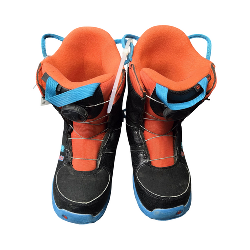 Vist Large View of Product Image Which is Used Burton GROM BOYS SB BOOTS YTH 3 Boys Snowboard Boots Black Junior 03