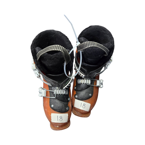 Vist Large View of Product Image Which is Used Salomon T2 JR SKI BOOTS Boys DH Ski Boot Orange 180 MP - Y11