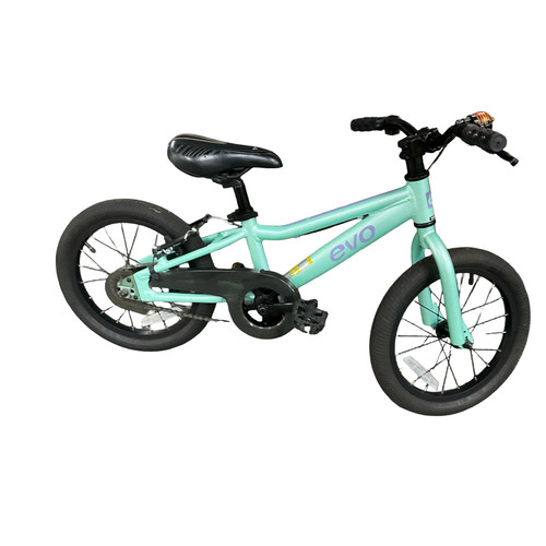 Vist Large View of Product Image Which is Used EVO ROCK RIDGE 16 Training Wheel Bike Girls Teal 16"