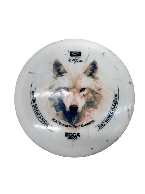 Vist Large View of Product Image Which is Used Latitude 64 RIVER Disc Golf Driver White 174g