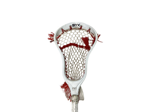 Vist Large View of Product Image Which is Used STX STALLION / MAVERICK SHAFT Men Atk/Mid Complete Stick Cardinal And White