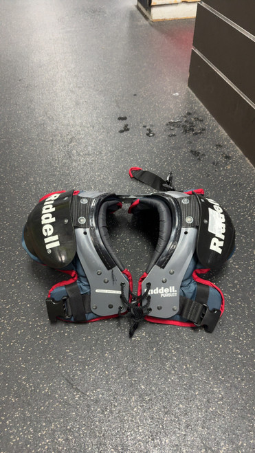 Vist Large View of Product Image Which is Used Riddell PURSUIT FB Shoulder Pads Black XS