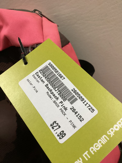 Vist Large View of Product Image Which is Used Easton BACK PACK - PINK BB/SB Player Backpack Pink