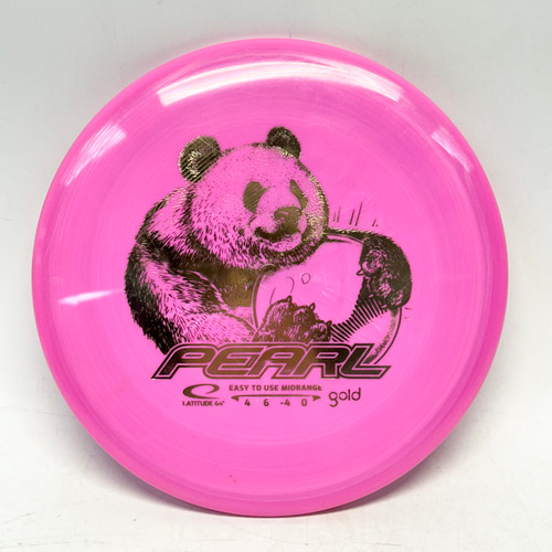 Vist Large View of Product Image Which is Used Latitude 64 GOLD PEARL Disc Golf Mid Range Pink 160g